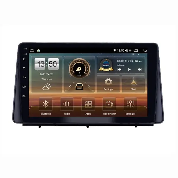 Navigatie dedicata cu Android Ford Kuga III dupa 2019, 4GB RAM, Radio GPS Dual Zone, Display HD QLED 10" Touchscreen, Internet Wi-Fi si slot SIM 4G, Bluetooth, MirrorLink, USB