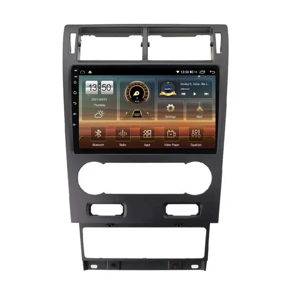 Navigatie dedicata cu Android Ford Mondeo III 2000 - 2007, clima automata, 8GB RAM, Radio GPS Dual Zone, Display HD QLED 9" Touchscreen, Internet Wi-Fi si slot SIM 4G, Bluetooth, MirrorLink, USB