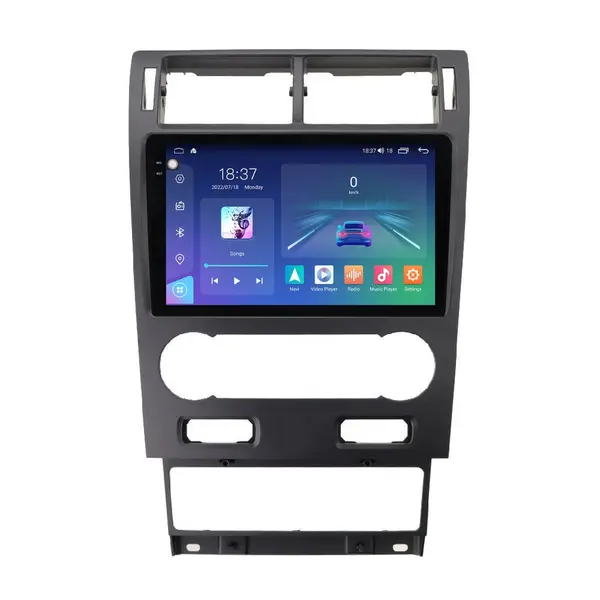 Navigatie dedicata cu Android Ford Mondeo III 2000 - 2007, clima automata, 4GB RAM, Radio GPS Dual Zone, Display 2K QLED 9.5" Touchscreen, Internet Wi-Fi si slot SIM 4G, Bluetooth, MirrorLink, USB