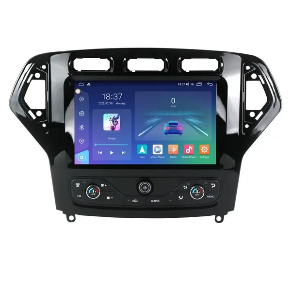 Navigatie dedicata cu Android Ford Mondeo IV 2007 - 2011 cu navigatie originala, 4GB RAM, Radio GPS Dual Zone, Display 2K QLED 9.5" Touchscreen, Internet Wi-Fi si slot SIM 4G, Bluetooth, MirrorLink, USB