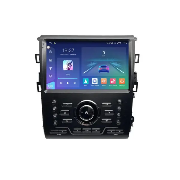 Navigatie dedicata cu Android Ford Mondeo V dupa 2014 cu navigatie originala, 8GB RAM, Radio GPS Dual Zone, Display 2K QLED 9.5" Touchscreen, Internet Wi-Fi si slot SIM 4G, Bluetooth, MirrorLink, USB