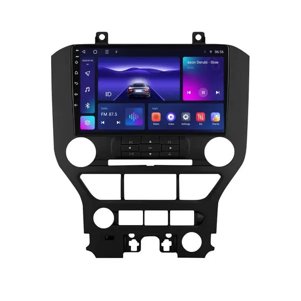 Navigatie dedicata cu Android Ford Mustang 2014 - 2021 fara navigatie originala, 4GB RAM, Radio GPS Dual Zone, Display HD IPS 9" Touchscreen, Internet Wi-Fi, Bluetooth, MirrorLink, USB