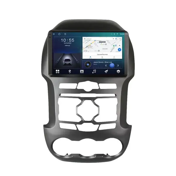 Navigatie dedicata cu Android Ford Ranger 2011 - 2015, 2GB RAM, Radio GPS Dual Zone, Display HD QLED 9" Touchscreen, Internet Wi-Fi si slot SIM 4G, Bluetooth, MirrorLink, USB