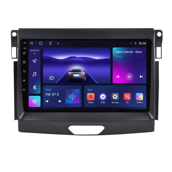 Navigatie dedicata cu Android Ford Ranger dupa 2015 fara navigatie originala, 4GB RAM, Radio GPS Dual Zone, Display HD IPS 9" Touchscreen, Internet Wi-Fi, Bluetooth, MirrorLink, USB