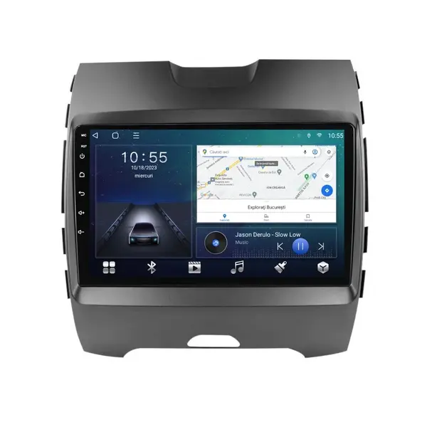 Navigatie dedicata cu Android Ford S-Max 2015 - 2023, 2GB RAM, Radio GPS Dual Zone, Display HD QLED 9" Touchscreen, Internet Wi-Fi si slot SIM 4G, Bluetooth, MirrorLink, USB