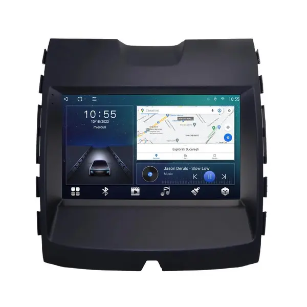 Navigatie dedicata cu Android Ford S-Max 2015 - 2023 cu navigatie originala, 2GB RAM, Radio GPS Dual Zone, Display HD QLED 9" Touchscreen, Internet Wi-Fi si slot SIM 4G, Bluetooth, MirrorLink, USB