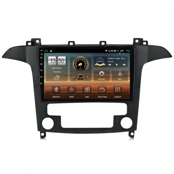 Navigatie dedicata cu Android Ford S-Max I / Galaxy II 2006 - 2015, clima automata, 6GB RAM, Radio GPS Dual Zone, Display HD QLED 9" Touchscreen, Internet Wi-Fi si slot SIM 4G, Bluetooth, MirrorLink, USB