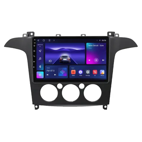 Navigatie dedicata cu Android Ford S-Max I / Galaxy II 2006 - 2015, clima manuala, 4GB RAM, Radio GPS Dual Zone, Display HD IPS 9" Touchscreen, Internet Wi-Fi, Bluetooth, MirrorLink, USB