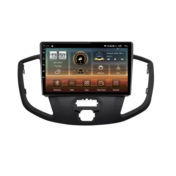 Navigatie dedicata cu Android Ford Transit 2014 - 2020, 4GB RAM, Radio GPS Dual Zone, Display HD QLED 9" Touchscreen, Internet Wi-Fi si slot SIM 4G, Bluetooth, MirrorLink, USB