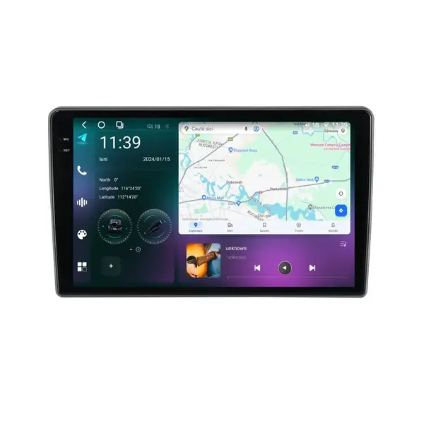 Navigatie dedicata cu Android Ford Transit dupa 2020, 12GB RAM, Radio GPS Dual Zone, Display 2K QLED 10.36" Touchscreen, Internet Wi-Fi si slot SIM 4G, Bluetooth, MirrorLink, USB