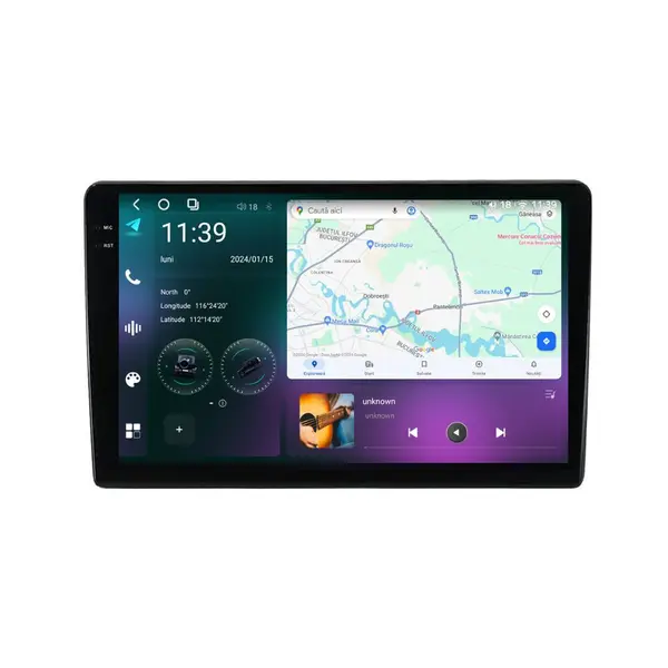 Navigatie dedicata cu Android Ford Transit dupa 2020, 12GB RAM, Radio GPS Dual Zone, Display 2K QLED 10.36'' Touchscreen, Internet Wi-Fi si slot SIM 4G, Bluetooth, MirrorLink, USB