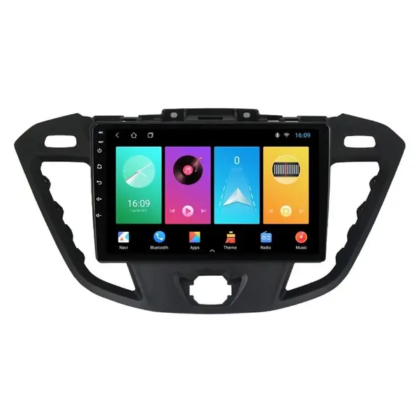 Navigatie dedicata cu Android Ford Transit / Tourneo Custom 2012 - 2018, 2GB RAM, Radio GPS Dual Zone, Display HD IPS 9" Touchscreen, Internet Wi-Fi, Bluetooth, MirrorLink, USB