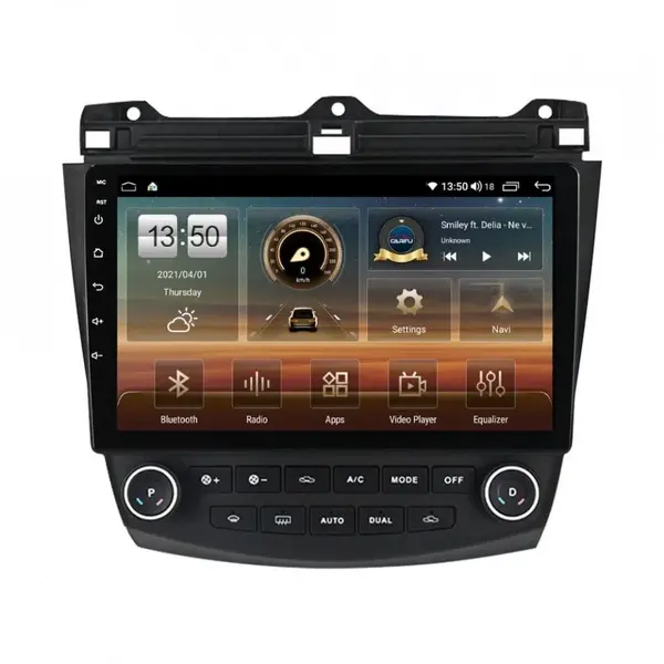 Navigatie dedicata cu Android Honda Accord VII 2003 - 2008 benzina, 6GB RAM, Radio GPS Dual Zone, Display HD QLED 10" Touchscreen, Internet Wi-Fi si slot SIM 4G, Bluetooth, MirrorLink, USB