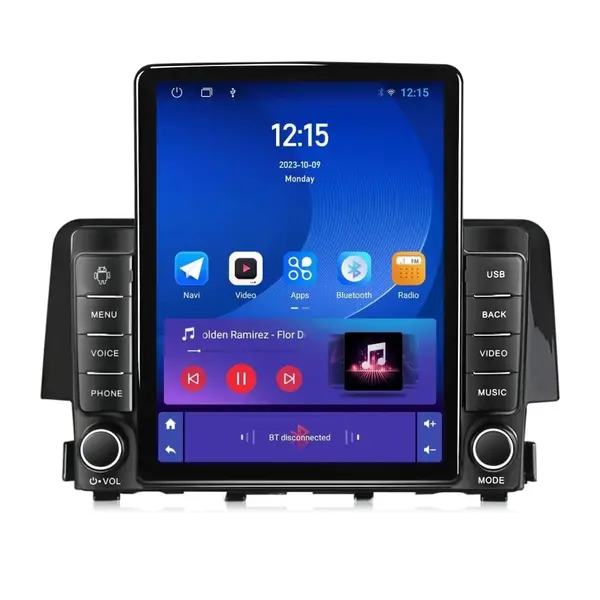 Navigatie dedicata cu Android Honda Civic X 2015 - 2021, 1GB RAM, Radio GPS Dual Zone, Touchscreen IPS 9.7" HD tip Tesla, Internet Wi-Fi, Bluetooth, MirrorLink, USB