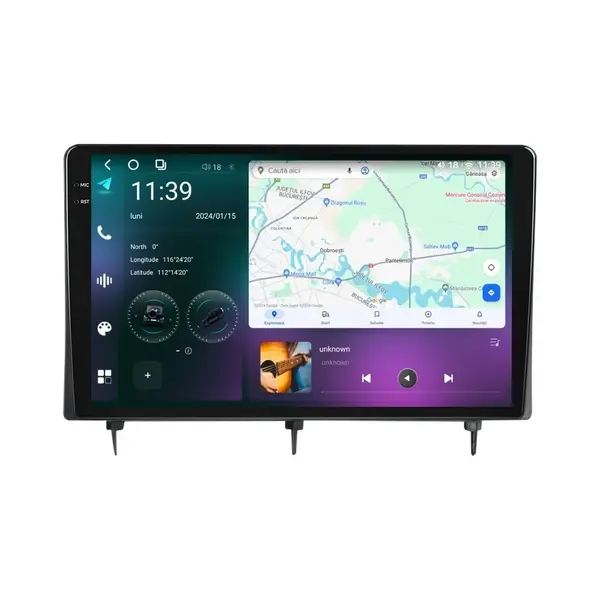 Navigatie dedicata cu Android Honda Civic XI dupa 2021, 12GB RAM, Radio GPS Dual Zone, Display 2K QLED 10.36" Touchscreen, Internet Wi-Fi si slot SIM 4G, Bluetooth, MirrorLink, USB