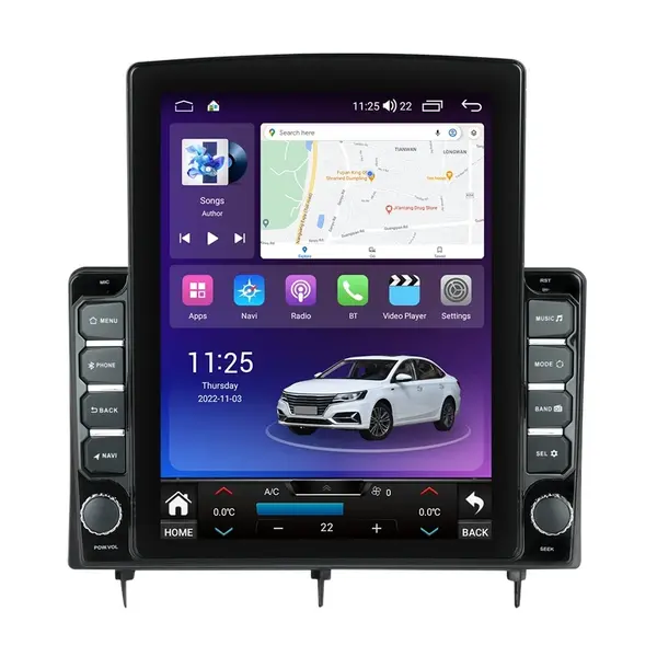 Navigatie dedicata cu Android Honda Civic XI dupa 2021, 8GB RAM, Radio GPS Dual Zone, Touchscreen IPS 9.7" HD tip Tesla, Internet Wi-Fi si slot SIM 4G, Bluetooth, MirrorLink, USB