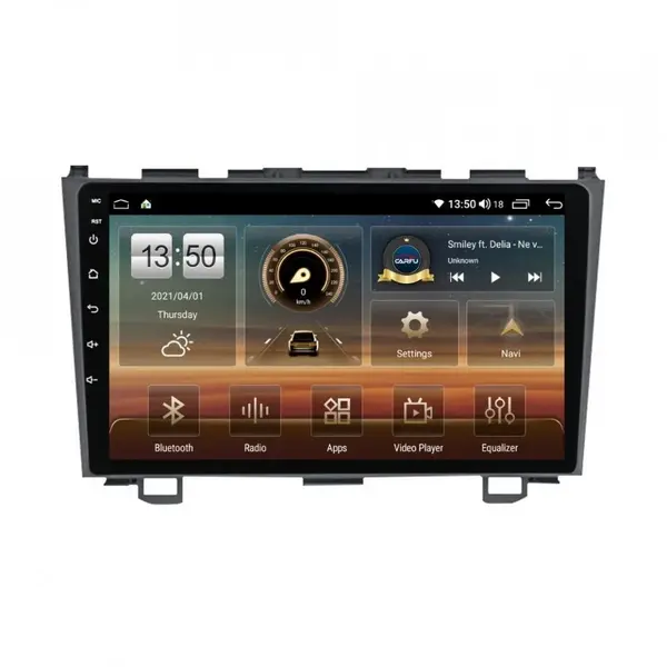 Navigatie dedicata cu Android Honda CR-V III 2006 - 2012, 8GB RAM, Radio GPS Dual Zone, Display HD QLED 9" Touchscreen, Internet Wi-Fi si slot SIM 4G, Bluetooth, MirrorLink, USB