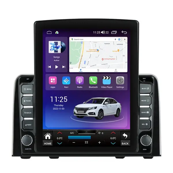 Navigatie dedicata cu Android Honda CR-V V 2017 - 2022, 8GB RAM, Radio GPS Dual Zone, Touchscreen IPS 9.7" HD tip Tesla, Internet Wi-Fi si slot SIM 4G, Bluetooth, MirrorLink, USB