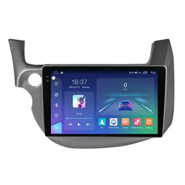 Navigatie dedicata cu Android Honda Jazz III 2007 - 2013, 4GB RAM, Radio GPS Dual Zone, Display 2K QLED 10.36" Touchscreen, Internet Wi-Fi si slot SIM 4G, Bluetooth, MirrorLink, USB