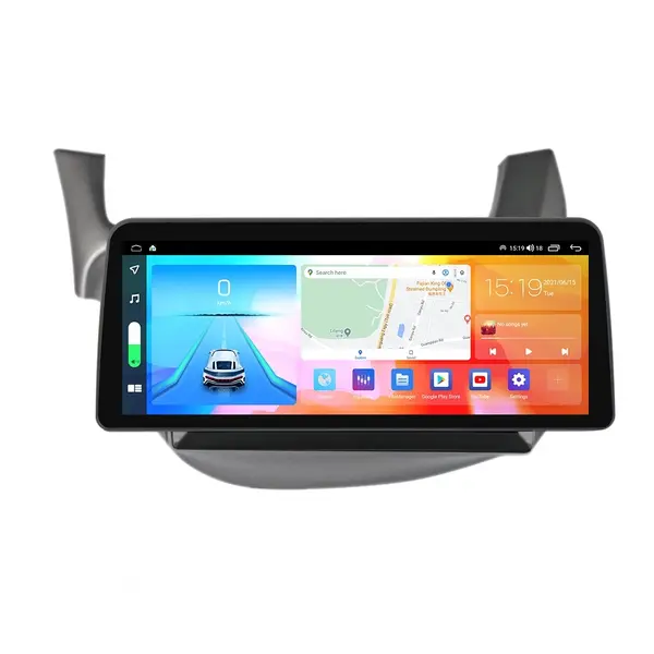 Navigatie dedicata cu Android Honda Jazz III 2007 - 2013, 8GB RAM, Radio GPS Dual Zone, Display QLED 12.3" Touchscreen, Internet Wi-Fi si slot SIM 4G, Bluetooth, MirrorLink, USB