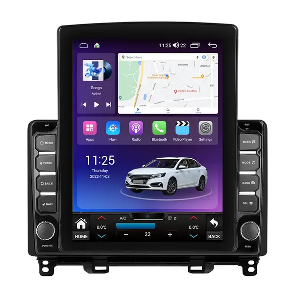 Navigatie dedicata cu Android Honda Jazz V dupa 2020, 4GB RAM, Radio GPS Dual Zone, Touchscreen IPS 9.7" HD tip Tesla, Internet Wi-Fi si slot SIM 4G, Bluetooth, MirrorLink, USB