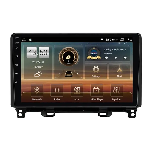 Navigatie dedicata cu Android Honda Jazz V dupa 2020, 6GB RAM, Radio GPS Dual Zone, Display HD QLED 10" Touchscreen, Internet Wi-Fi si slot SIM 4G, Bluetooth, MirrorLink, USB