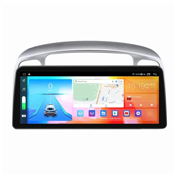 Navigatie dedicata cu Android Hyundai Accent III 2005 - 2010, 8GB RAM, Radio GPS Dual Zone, Display QLED 12.3" Touchscreen, Internet Wi-Fi si slot SIM 4G, Bluetooth, MirrorLink, USB