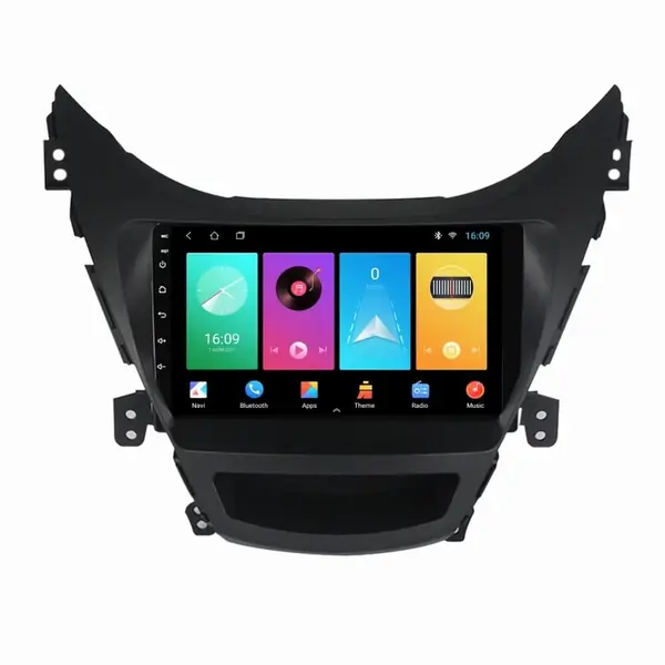 Navigatie dedicata cu Android Hyundai Elantra V 2010 - 2014, 1GB RAM, Radio GPS Dual Zone, Display HD IPS 9" Touchscreen, Internet Wi-Fi, Bluetooth, MirrorLink, USB
