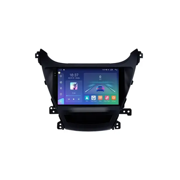 Navigatie dedicata cu Android Hyundai Elantra V 2014 - 2016, 4GB RAM, Radio GPS Dual Zone, Display 2K QLED 9.5" Touchscreen, Internet Wi-Fi si slot SIM 4G, Bluetooth, MirrorLink, USB