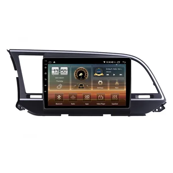 Navigatie dedicata cu Android Hyundai Elantra VI 2015 - 2018, 4GB RAM, Radio GPS Dual Zone, Display HD QLED 9" Touchscreen, Internet Wi-Fi si slot SIM 4G, Bluetooth, MirrorLink, USB