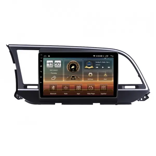 Navigatie dedicata cu Android Hyundai Elantra VI 2015 - 2018, 8GB RAM, Radio GPS Dual Zone, Display HD QLED 9" Touchscreen, Internet Wi-Fi si slot SIM 4G, Bluetooth, MirrorLink, USB