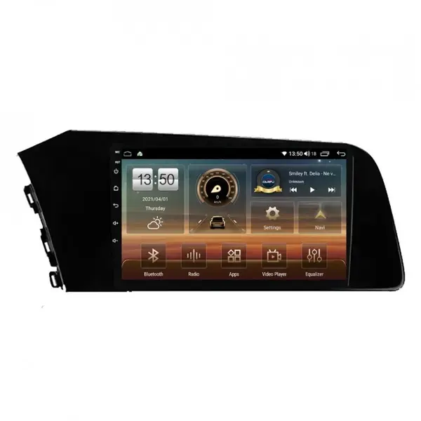 Navigatie dedicata cu Android Hyundai Elantra VII dupa 2020, 6GB RAM, Radio GPS Dual Zone, Display HD QLED 10" Touchscreen, Internet Wi-Fi si slot SIM 4G, Bluetooth, MirrorLink, USB