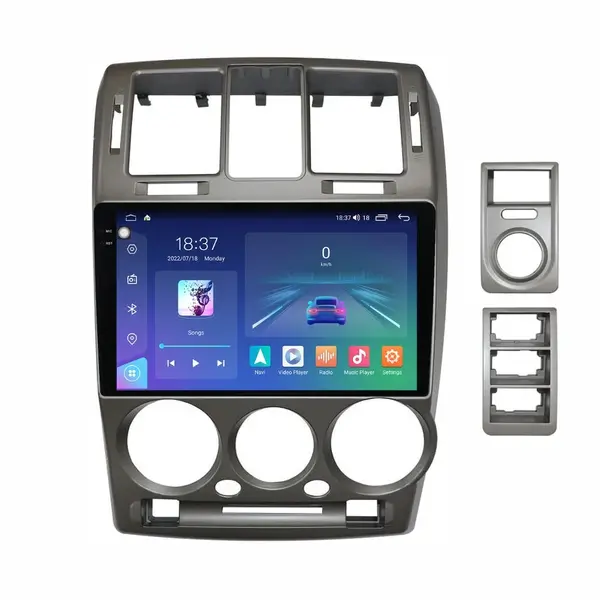 Navigatie dedicata cu Android Hyundai Getz 2001 - 2011, 4GB RAM, Radio GPS Dual Zone, Display 2K QLED 9.5" Touchscreen, Internet Wi-Fi si slot SIM 4G, Bluetooth, MirrorLink, USB