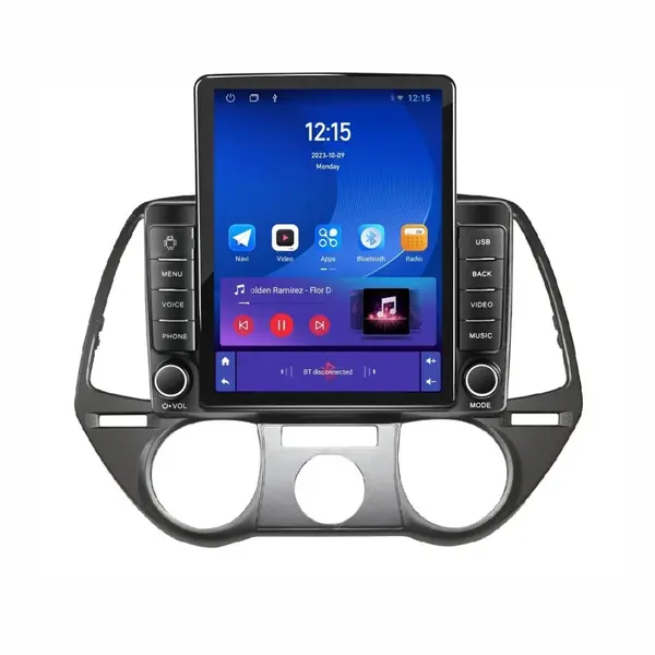 Navigatie dedicata cu Android Hyundai i20 2008 - 2012, clima manuala, 1GB RAM, Radio GPS Dual Zone, Touchscreen IPS 9.7" HD tip Tesla, Internet Wi-Fi, Bluetooth, MirrorLink, USB
