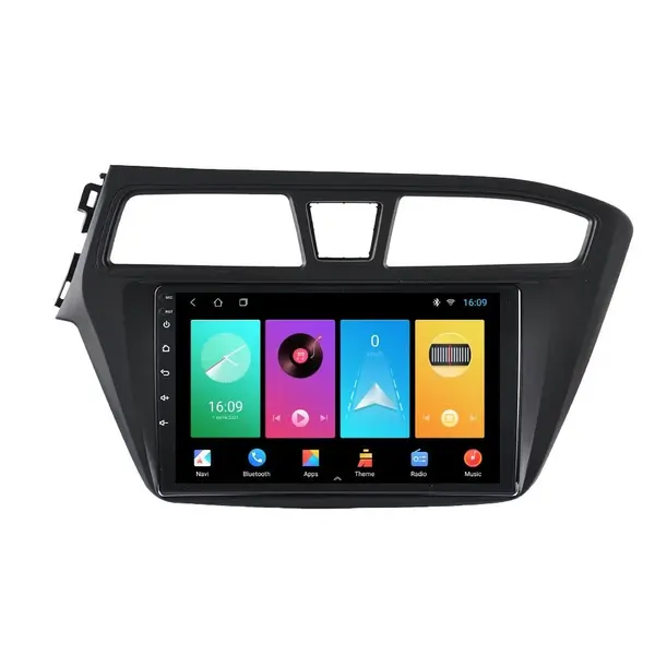 Navigatie dedicata cu Android Hyundai i20 2014 - 2018, 2GB RAM, Radio GPS Dual Zone, Display HD IPS 9" Touchscreen, Internet Wi-Fi, Bluetooth, MirrorLink, USB