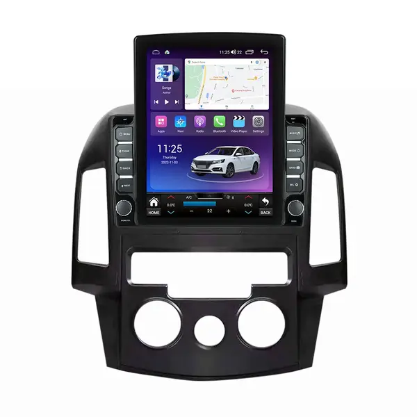 Navigatie dedicata cu Android Hyundai i30 2007 - 2012, clima manuala, 4GB RAM, Radio GPS Dual Zone, Touchscreen IPS 9.7" HD tip Tesla, Internet Wi-Fi si slot SIM 4G, Bluetooth, MirrorLink, USB