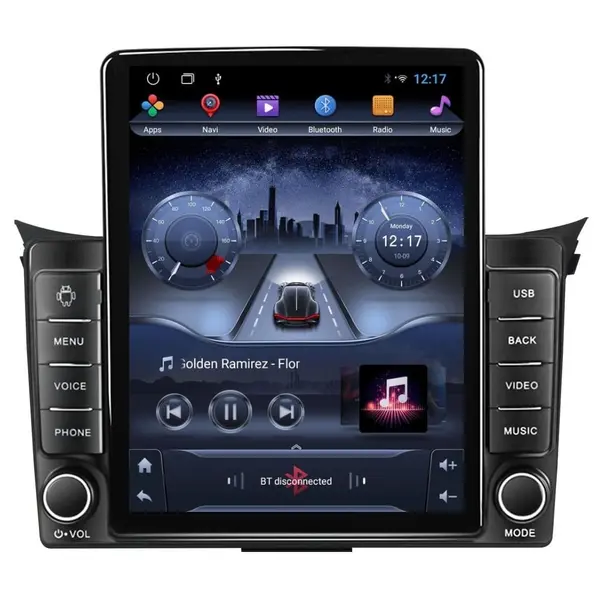 Navigatie dedicata cu Android Hyundai i30 2011 - 2017, 2GB RAM, Radio GPS Dual Zone, Touchscreen IPS 9.7" HD tip Tesla, Internet Wi-Fi, Bluetooth, MirrorLink, USB