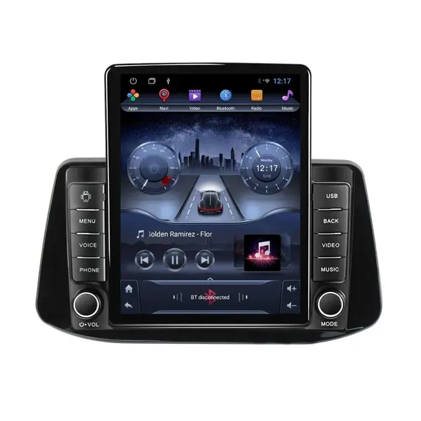 Navigatie dedicata cu Android Hyundai i30 dupa 2017, 2GB RAM, Radio GPS Dual Zone, Touchscreen IPS 9.7" HD tip Tesla, Internet Wi-Fi, Bluetooth, MirrorLink, USB