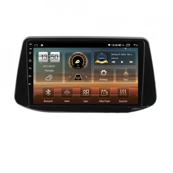 Navigatie dedicata cu Android Hyundai i30 dupa 2017, 8GB RAM, Radio GPS Dual Zone, Display HD QLED 9" Touchscreen, Internet Wi-Fi si slot SIM 4G, Bluetooth, MirrorLink, USB