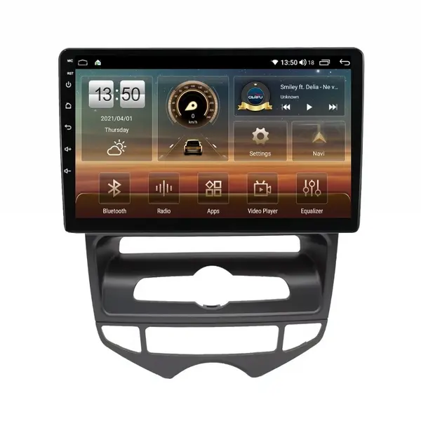 Navigatie dedicata cu Android Hyundai ix20 2010 - 2019, clima automata, 6GB RAM, Radio GPS Dual Zone, Display HD QLED 9" Touchscreen, Internet Wi-Fi si slot SIM 4G, Bluetooth, MirrorLink, USB