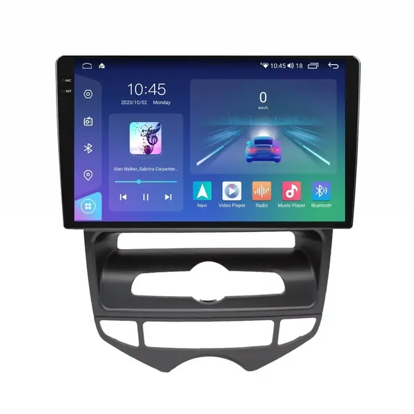 Navigatie dedicata cu Android Hyundai ix20 2010 - 2019, clima automata, 4GB RAM, Radio GPS Dual Zone, Display 2K QLED 9.5" Touchscreen, Internet Wi-Fi si slot SIM 4G, Bluetooth, MirrorLink, USB