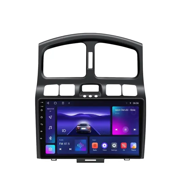 Navigatie dedicata cu Android Hyundai Santa Fe I 2000 - 2006, 4GB RAM, Radio GPS Dual Zone, Display HD IPS 9" Touchscreen, Internet Wi-Fi, Bluetooth, MirrorLink, USB
