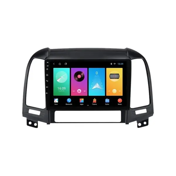 Navigatie dedicata cu Android Hyundai Santa Fe II 2006 - 2012, 1GB RAM, Radio GPS Dual Zone, Display HD IPS 9" Touchscreen, Internet Wi-Fi, Bluetooth, MirrorLink, USB