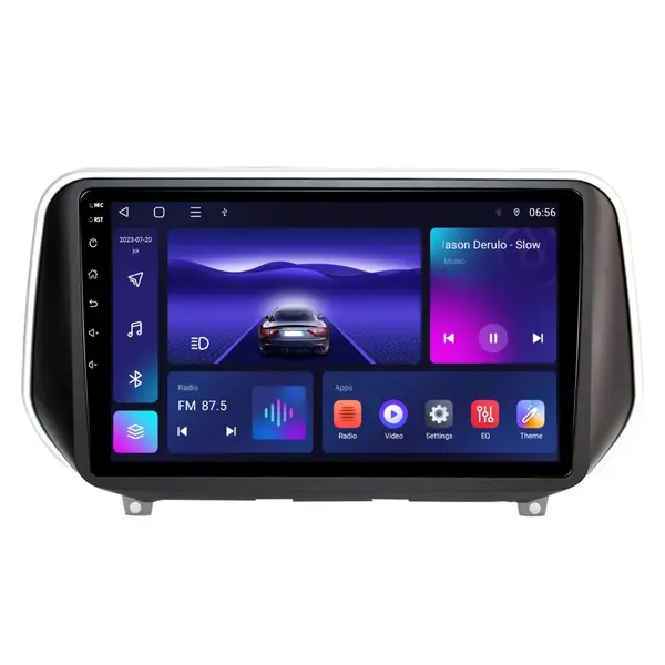 Navigatie dedicata cu Android Hyundai Santa Fe IV dupa 2018, 4GB RAM, Radio GPS Dual Zone, Display HD IPS 10" Touchscreen, Internet Wi-Fi, Bluetooth, MirrorLink, USB