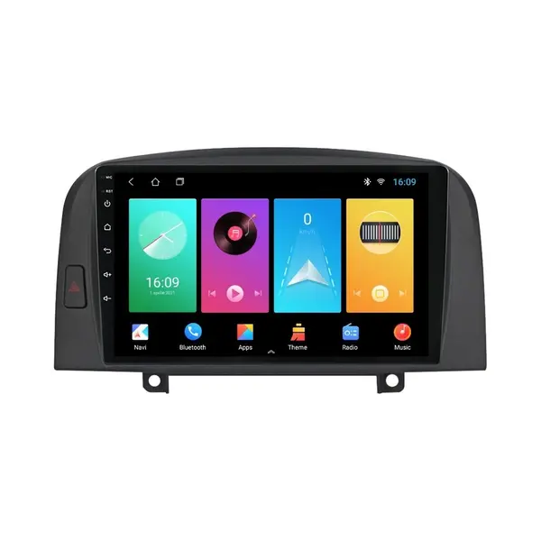 Navigatie dedicata cu Android Hyundai Sonata V 2004 - 2009, 1GB RAM, Radio GPS Dual Zone, Display HD IPS 9" Touchscreen, Internet Wi-Fi, Bluetooth, MirrorLink, USB