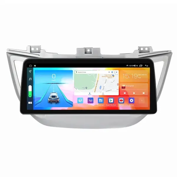 Navigatie dedicata cu Android Hyundai Tucson 2015 - 2018, 4GB RAM, Radio GPS Dual Zone, Display QLED 12.3" Touchscreen, Internet Wi-Fi si slot SIM 4G, Bluetooth, MirrorLink, USB