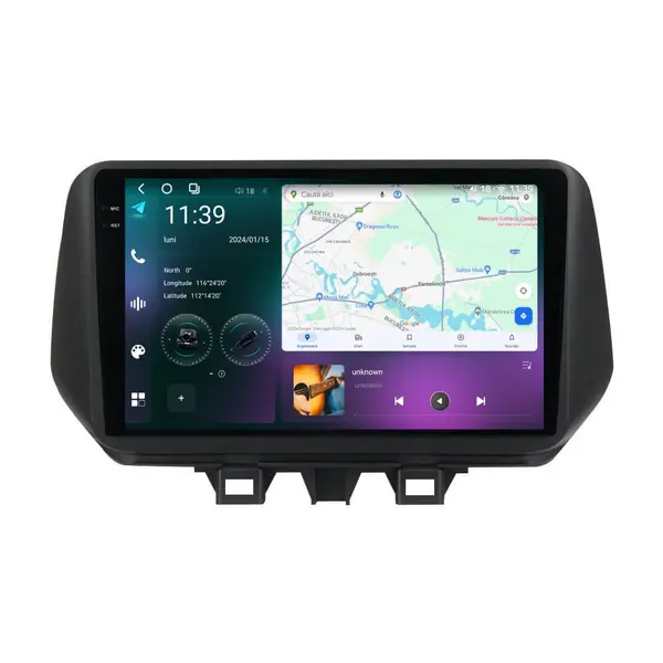 Navigatie dedicata cu Android Hyundai Tucson 2018 - 2020, 12GB RAM, Radio GPS Dual Zone, Display 2K QLED 10.36" Touchscreen, Internet Wi-Fi si slot SIM 4G, Bluetooth, MirrorLink, USB
