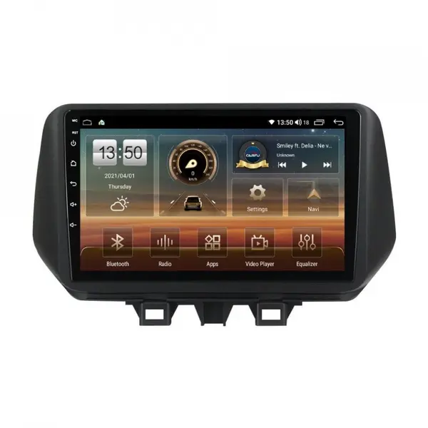 Navigatie dedicata cu Android Hyundai Tucson 2018 - 2020, 6GB RAM, Radio GPS Dual Zone, Display HD QLED 10" Touchscreen, Internet Wi-Fi si slot SIM 4G, Bluetooth, MirrorLink, USB
