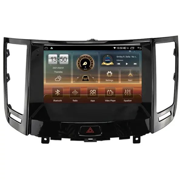 Navigatie dedicata cu Android Infiniti FX35 2008 - 2012, 4GB RAM, Radio GPS Dual Zone, Display HD QLED 9" Touchscreen, Internet Wi-Fi si slot SIM 4G, Bluetooth, MirrorLink, USB