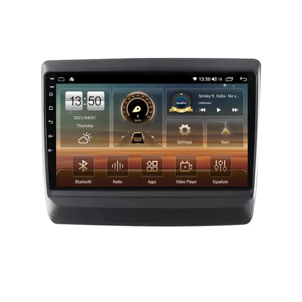Navigatie dedicata cu Android Isuzu D-Max III dupa 2020, 4GB RAM, Radio GPS Dual Zone, Display HD QLED 9" Touchscreen, Internet Wi-Fi si slot SIM 4G, Bluetooth, MirrorLink, USB